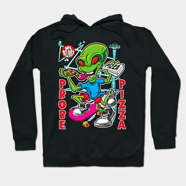 Probe Pizza Hoodie by eShirtLabs